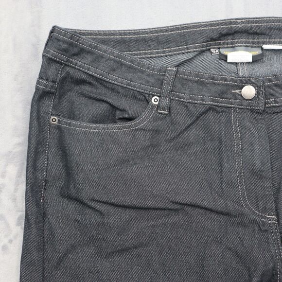 Apparel Collection Jeans Womens 16 Black Straight Mid Rise Button Denim Pants - Picture 13 of 16